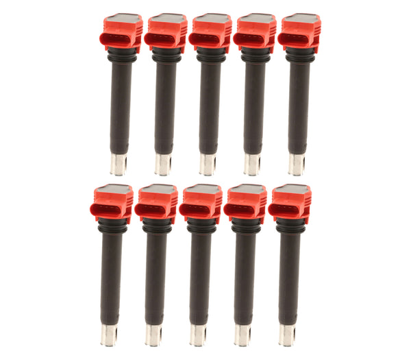 Ignition Coil Pack Latest Revision (Red Top) - Audi 5.2L V10 / R8 / C6 S6 / D3 S8