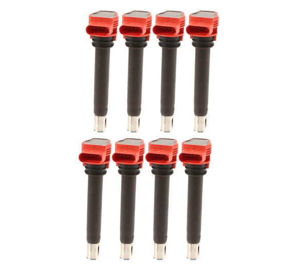 Ignition Coil Pack Latest Revision (Red Top) - Audi 4.2L V8 / RS4 / RS5 / & More
