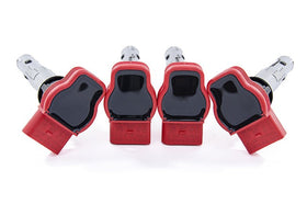 OEM Ignition Coil Packs (FSI/TSI) Set of 4 (RED) For VW / Audi