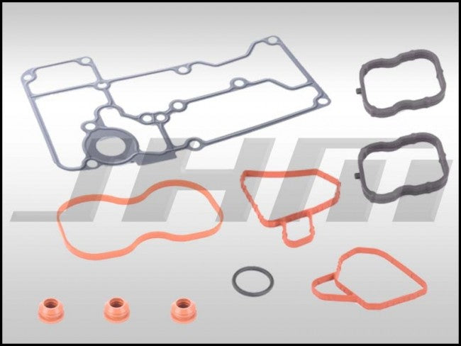 Gasket Installation Kit for Stainless Braided Turbo Oil Line and Strainer/Screen Relocation Kit (JHM-Serviceable) TSB-2044640 on C7 S6-S7-RS7 and D4 A8-S8 4.0T