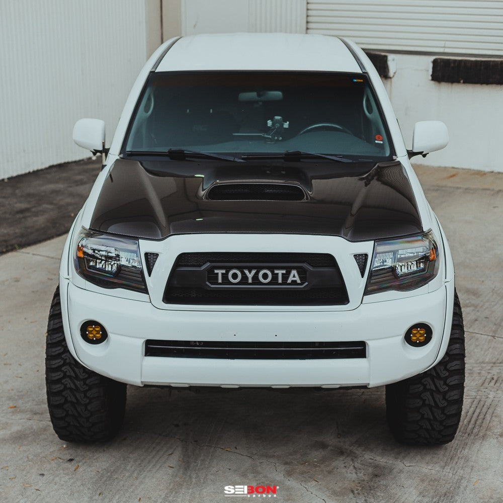 TR-STYLE CARBON FIBER HOOD FOR 2005-2011 TOYOTA TACOMA