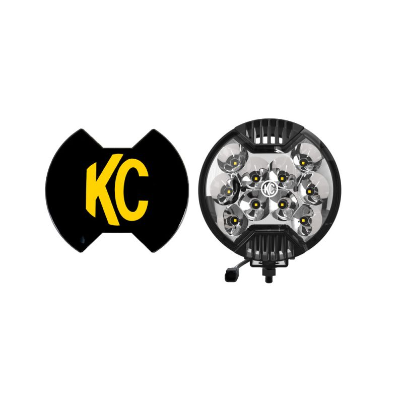 KC HiLiTES SlimLite 6in. LED Light 50w Spot Beam (Single) - Black