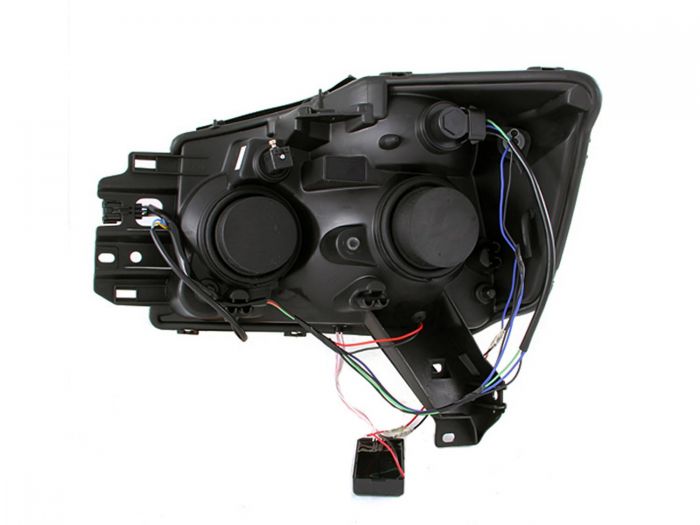 ANZO 2004-2007 Nissan Armada Projector Headlights w/ Halo Chrome (CCFL) - 0