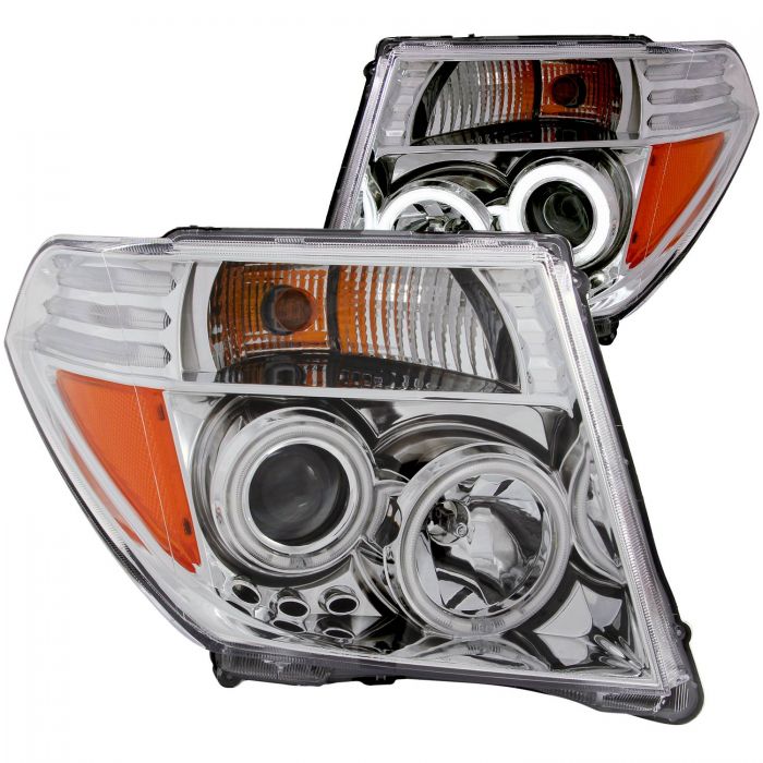 ANZO 2005-2008 Nissan Frontier Projector Headlights w/ Halo Chrome