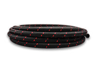 '-8 AN Two-Tone Black/Red Nylon Braided Flex Hose (2 foot roll)