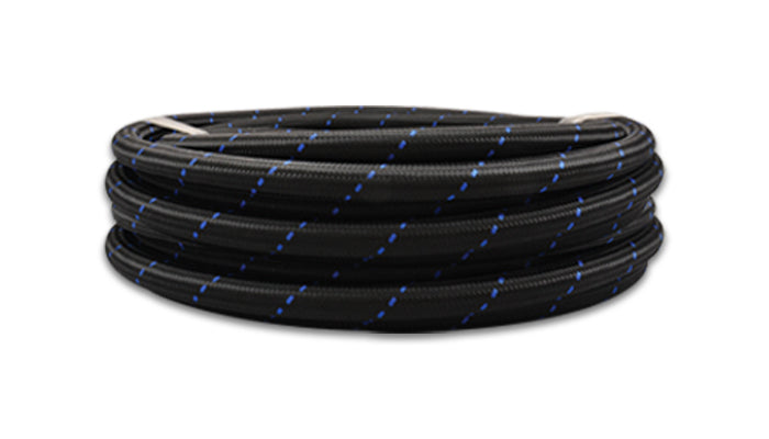 '-10 AN Two-Tone Black/Blue Nylon Braided Flex Hose (2 foot roll)