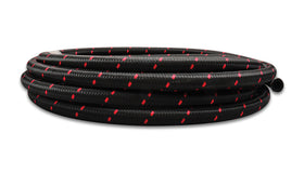 '-10 AN Two-Tone Black/Red Nylon Braided Flex Hose (2 foot roll)
