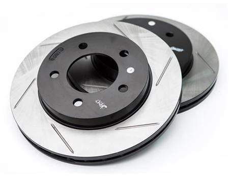 Stoptech Rear Gas-Slotted Rotors - E82 135i (324X22mm)