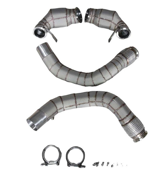 Racing Dynamics Catted Downpipes (W/ HS) - BMW / F85 / F86 / X5M / X6M