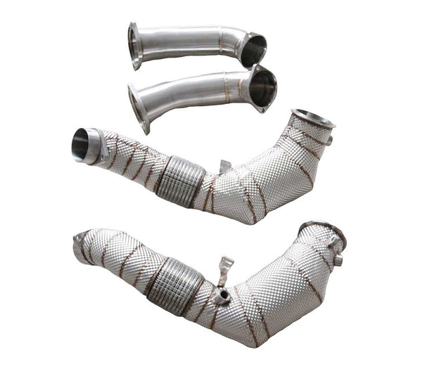 Racing Dynamics Catted Downpipes W/HS, BMW X5M & X6M 2022+