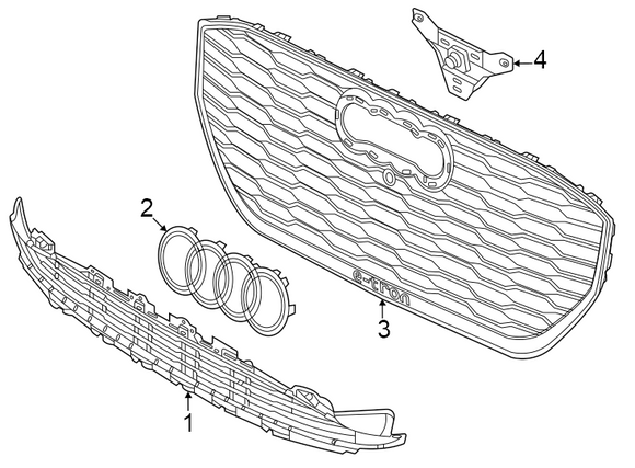 Grille Emblem Q4 e-tron (2022 - 2022)
