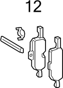 Audi Anti-Rattle Clip - Genuine Audi 8W0698231-2