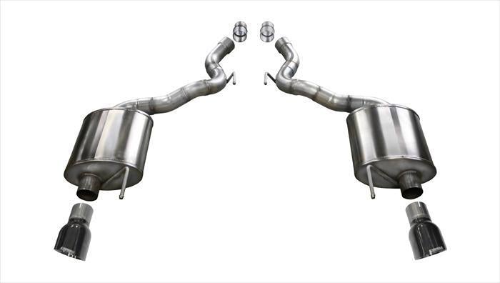 Corsa 15-16 Ford Mustang GT Convertible 5.0L V8 Black Sport Axle-Back Exhaust