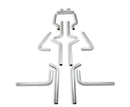 FLOWMASTER U-FIT DUAL KIT 2.50 ALMNZD-1