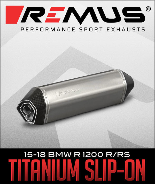 REMUS EXHAUST SYSTEMS HEXACONE TITANIUM SLIP ON: 2015–2018 BMW R 1200 R/RS - 0