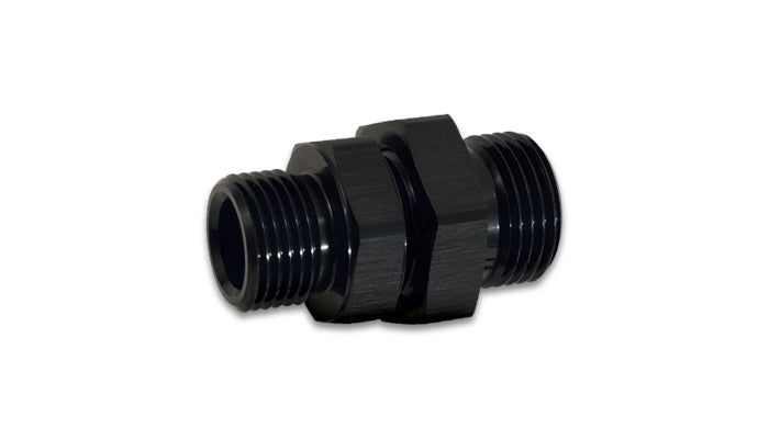 '-10 x -8 ORB Male to Male Union Adapter - Anodized Black