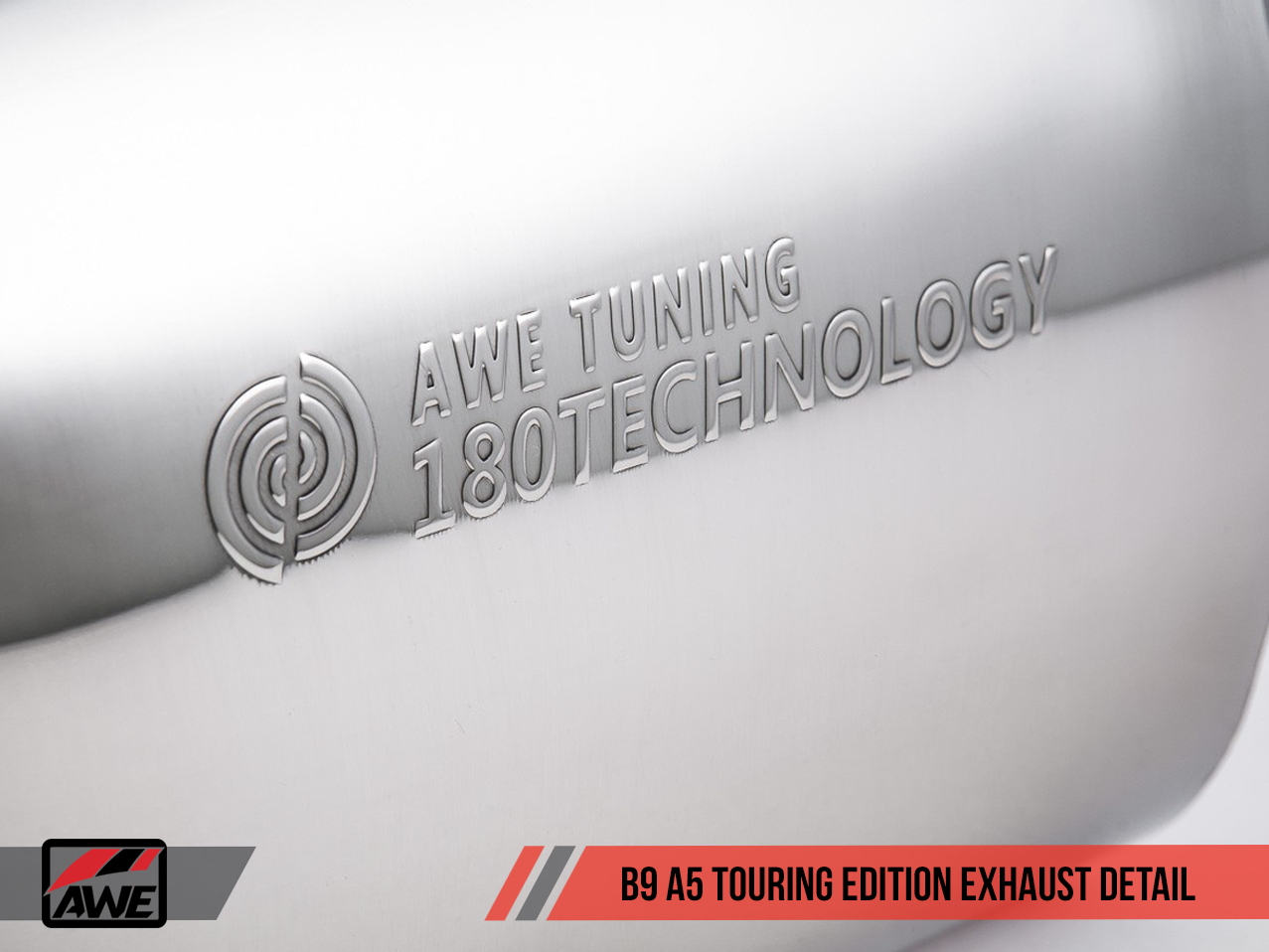 AWE Touring Edition Exhaust for B9 A5, Dual Outlet - Chrome Silver Tips (includes DP) - 0