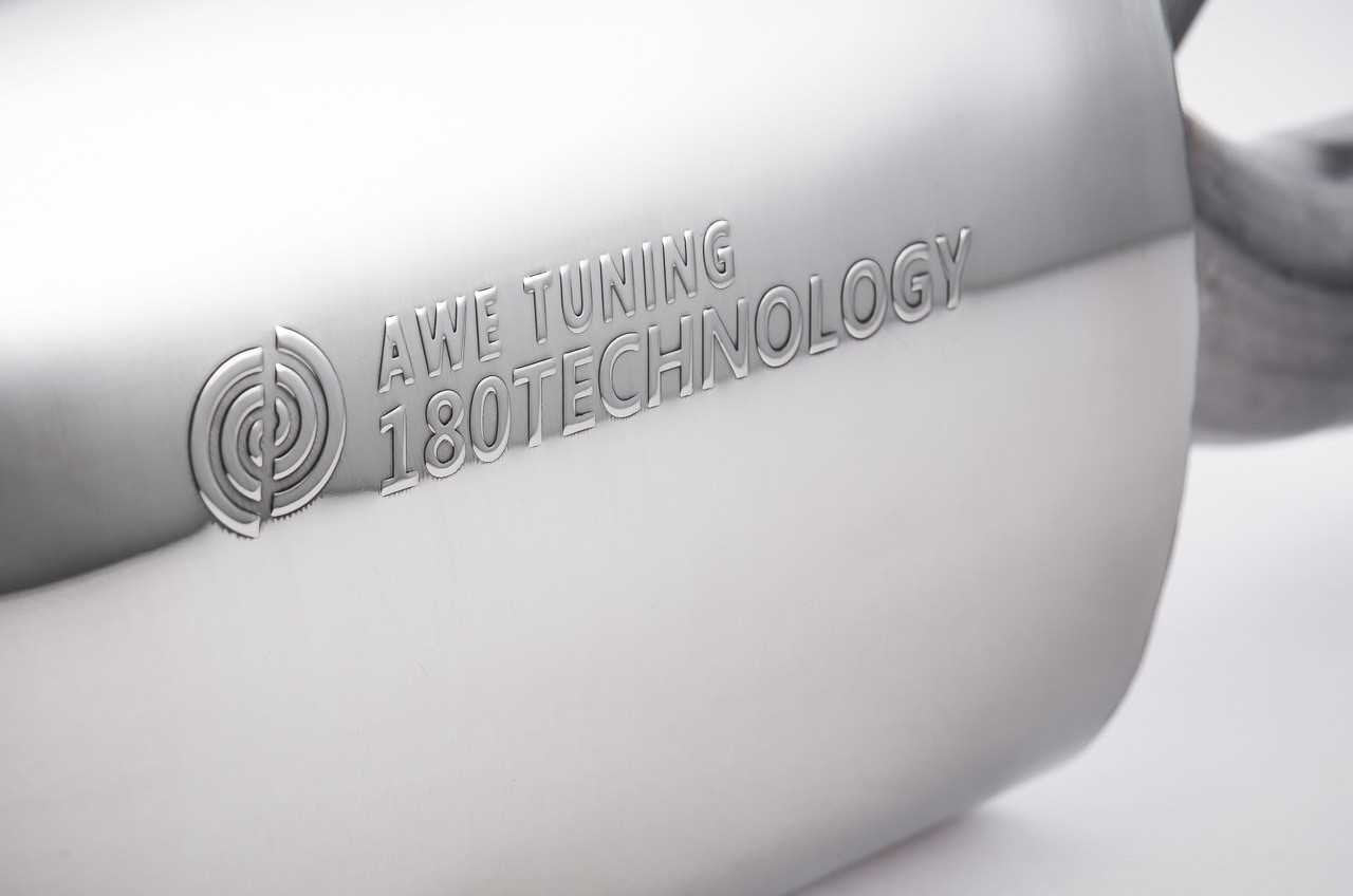 AWE Touring Edition Exhaust for B8 A5 2.0T - Single Outlet, Polished Silver Tips