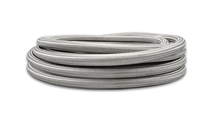 S.S. Braided Flex Hose with PTFE liner; -4AN (20FT long)