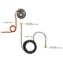 GlowShift Black 7 Color 35 PSI Boost Gauge-3