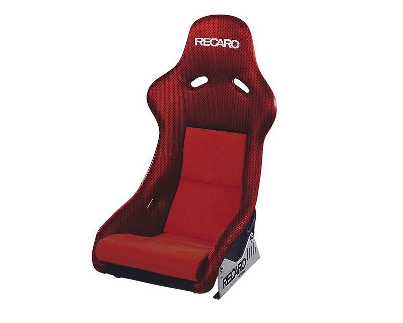 RECARO SEAT POLE POSITION RED JERSEY / SUEDE W/SLIDERS