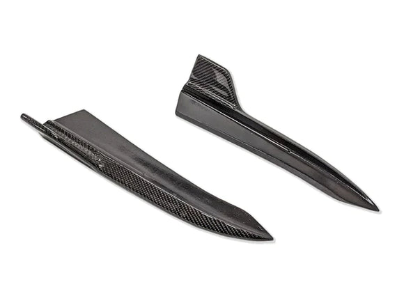 2019-2022 BMW 3 Series (G20) Type II Carbon Fiber Rear Splitters (Pair)