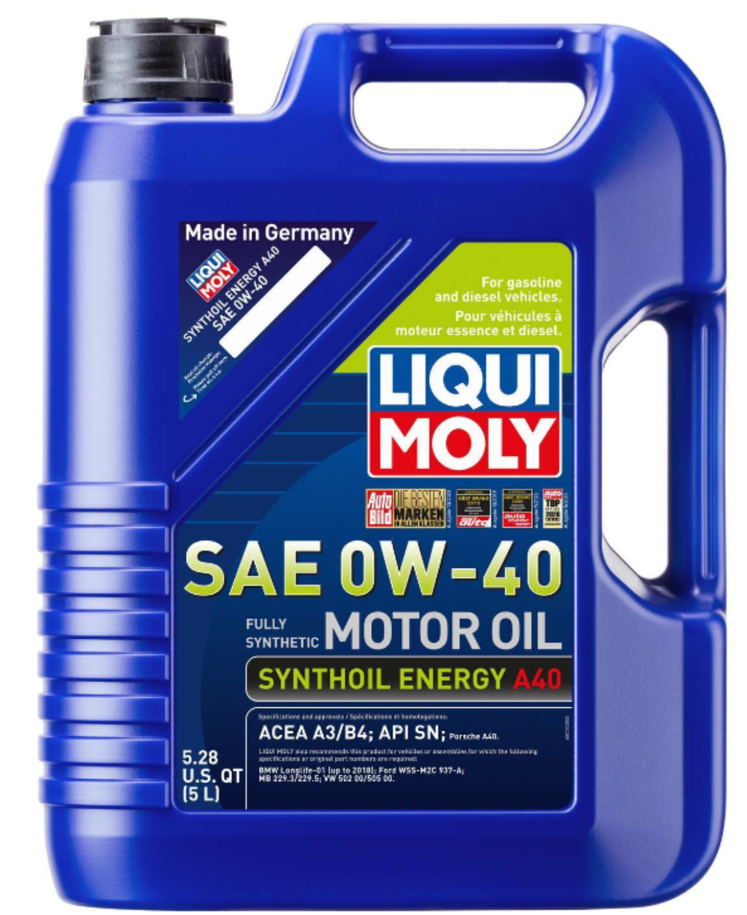 LiquiMoly Synthoil Energy 0W-40 Engine Oil - 5 Liters
