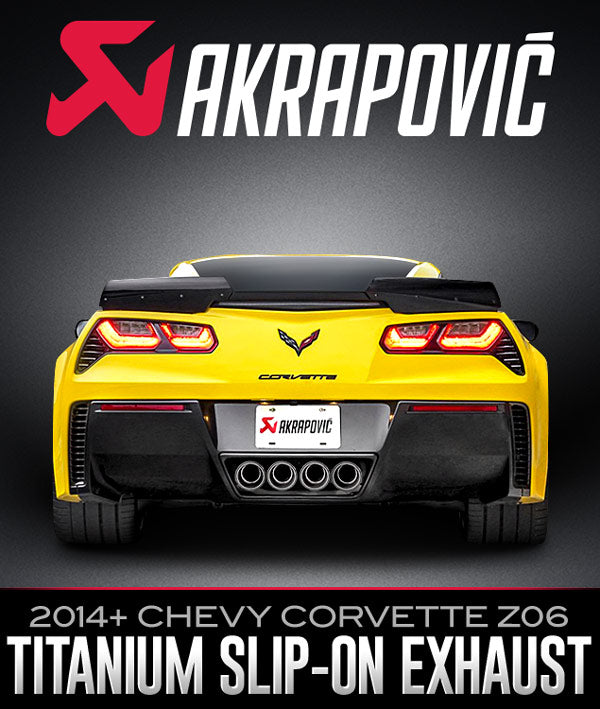 AKRAPOVIČ SLIP-ON LINE TITANIUM EXHAUST: 2014+ CHEVY CORVETTE Z06