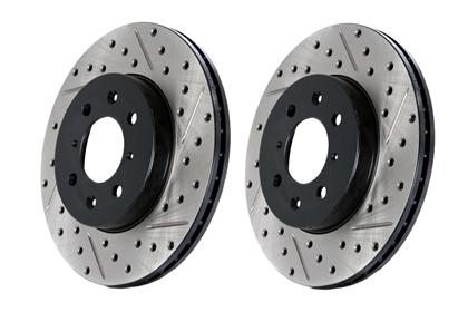 StopTech Sport Slotted/Drilled Brake Rotor Set (330x22) - Audi / B8 / B9 / A4 / A5 / S4 / S5 / SQ5 / C7 / C8 / A6 / & More | 127.33137L-R