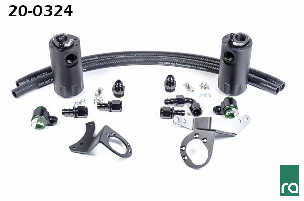 DUAL CATCH CAN KIT, 11-14 MUSTANG GT