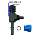 Fuel Line Fitting AN6 PTFE Tee - 7.89mm(5/16") Male - 7.89mm(5/16") Female-2