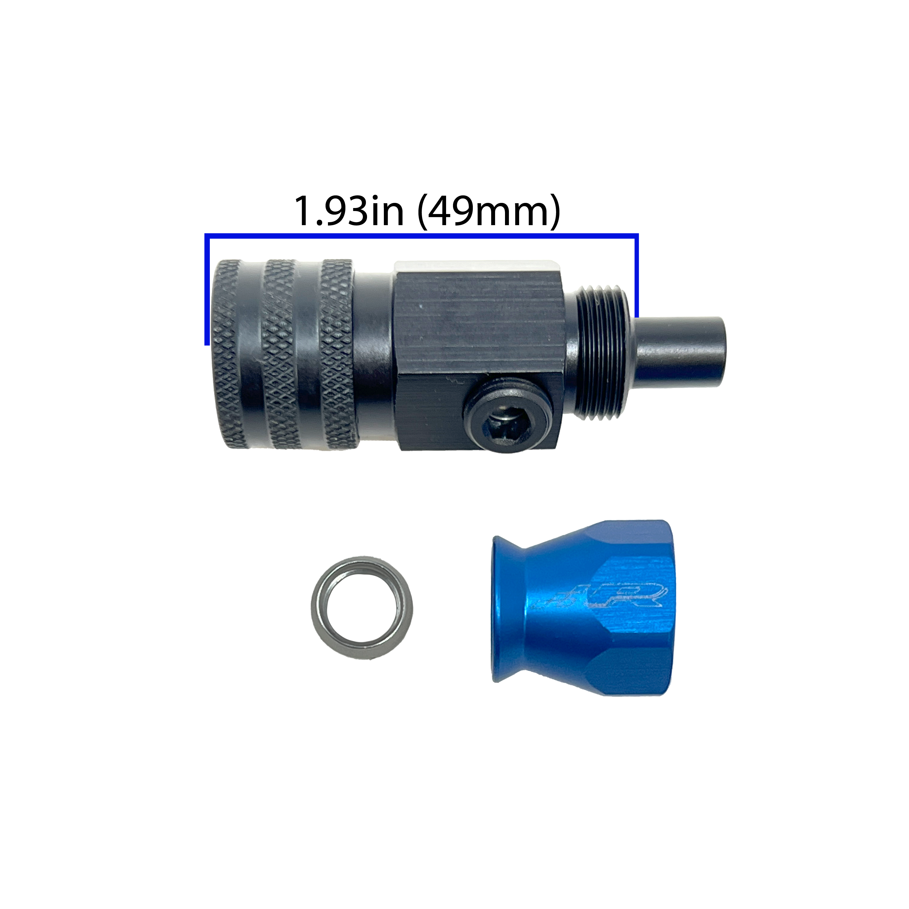 PTFE AN6 Fitting to 3/8" Female QC with 1/8"NPT port - 0