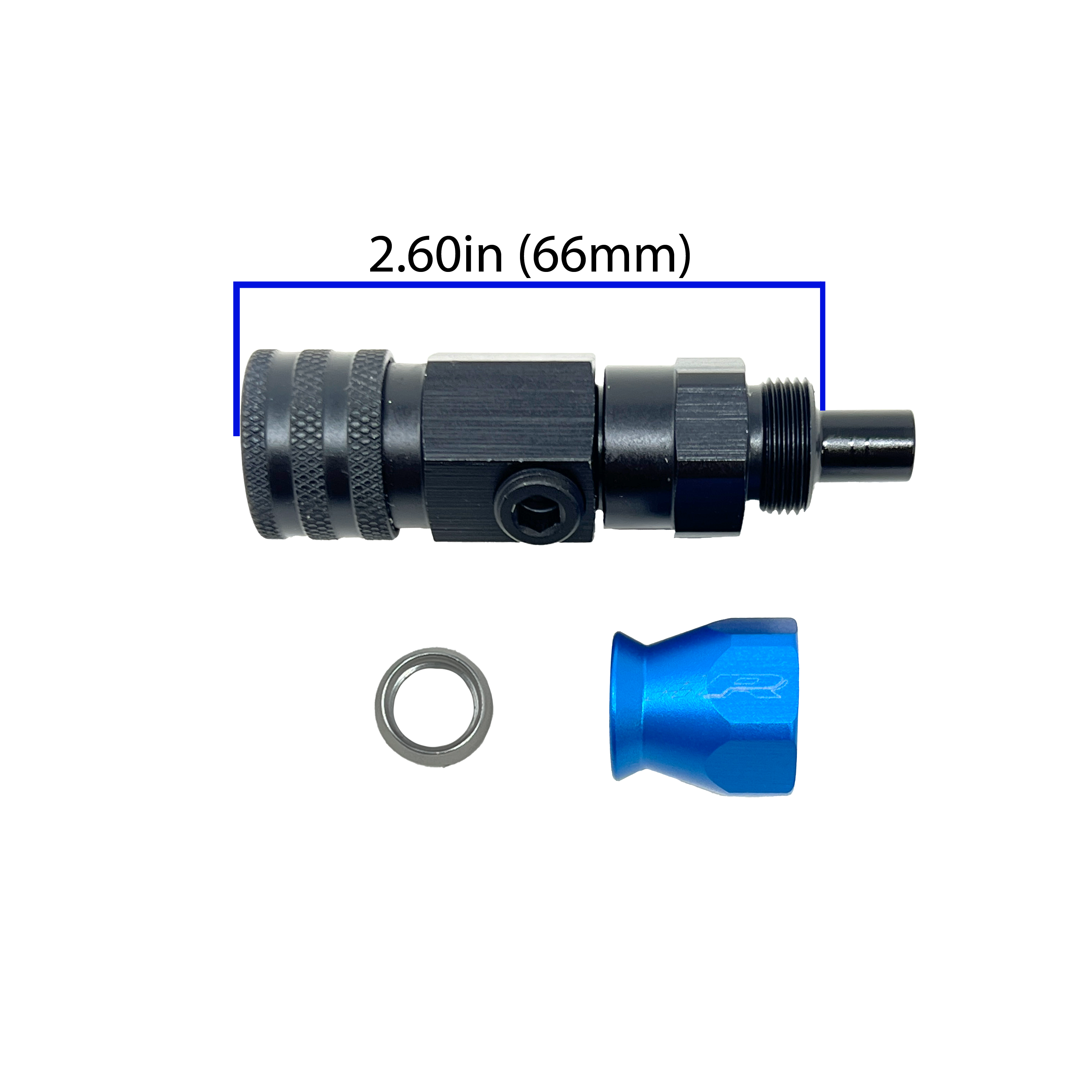PTFE AN6 to 3/8" Female Swivel QC with 1/8" NPT Port - 0