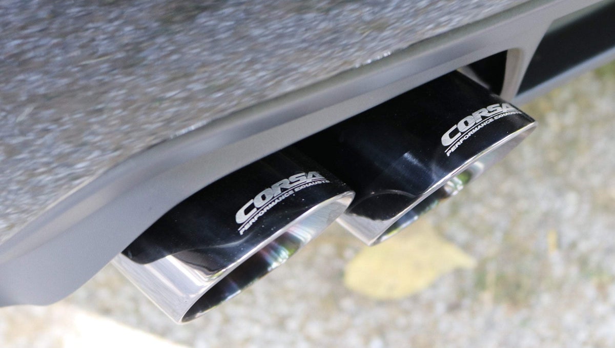 Corsa 11-14 Dodge Charger SXT 2.5in Sport Cat-Back Dual Rear Exit w/ Twin 3.0in Polished Tips - 0