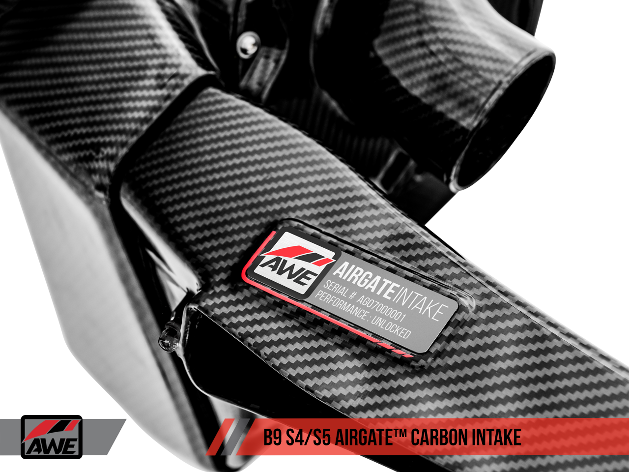AWE AirGate™ Carbon Fiber Intake For Audi B9 S4 / S5 / RS5 3.0T - With Lid