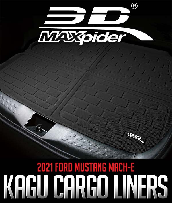 3D MAXpider 2021 Mustang Mach-E Kagu Rear Cargo Liner - Black