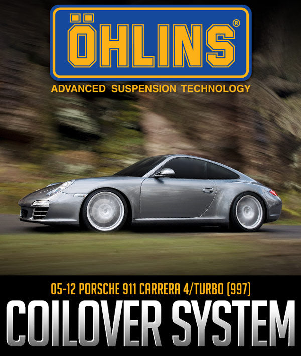 ÖHLINS RACING ROAD & TRACK COILOVER SYSTEM: 2005–2012 PORSCHE 911 CARRERA 4/TURBO (997)