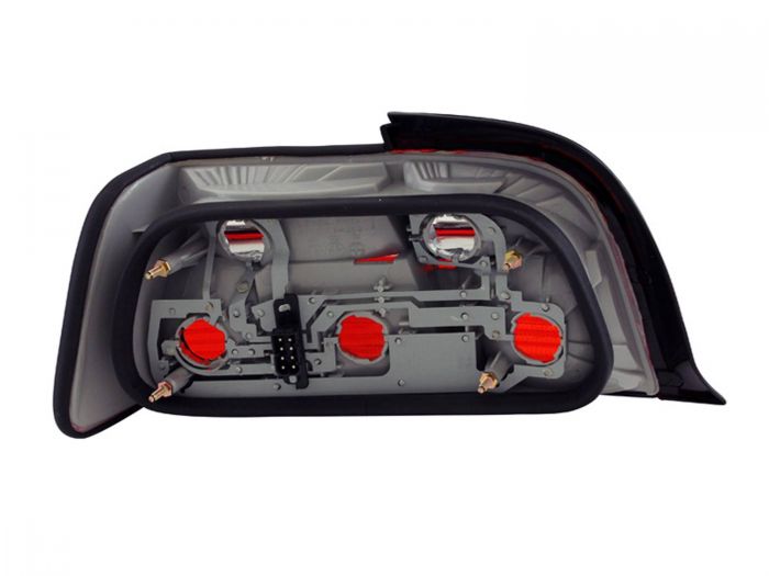 ANZO 1992-1998 BMW 3 Series E36 Coupe/Convertable Taillights Red/Smoke - 0