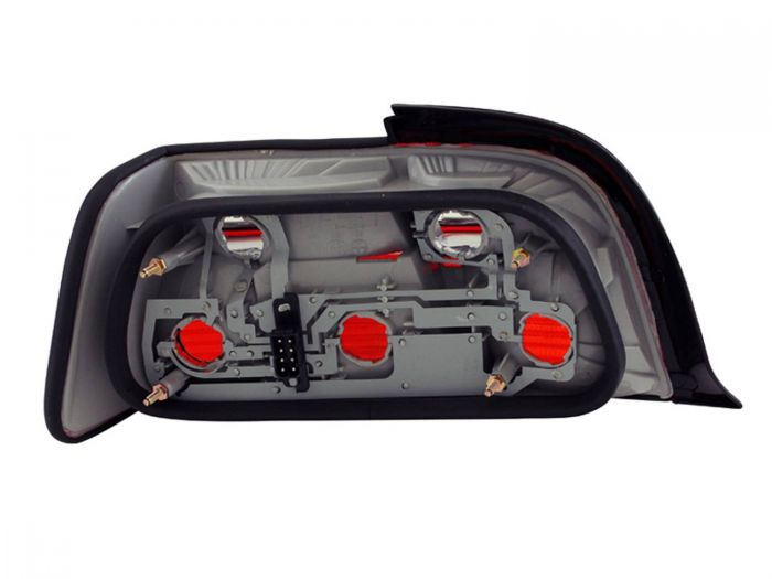 ANZO 1992-1998 BMW 3 Series E36 Coupe/Convertable Taillights Red/Clear - 0