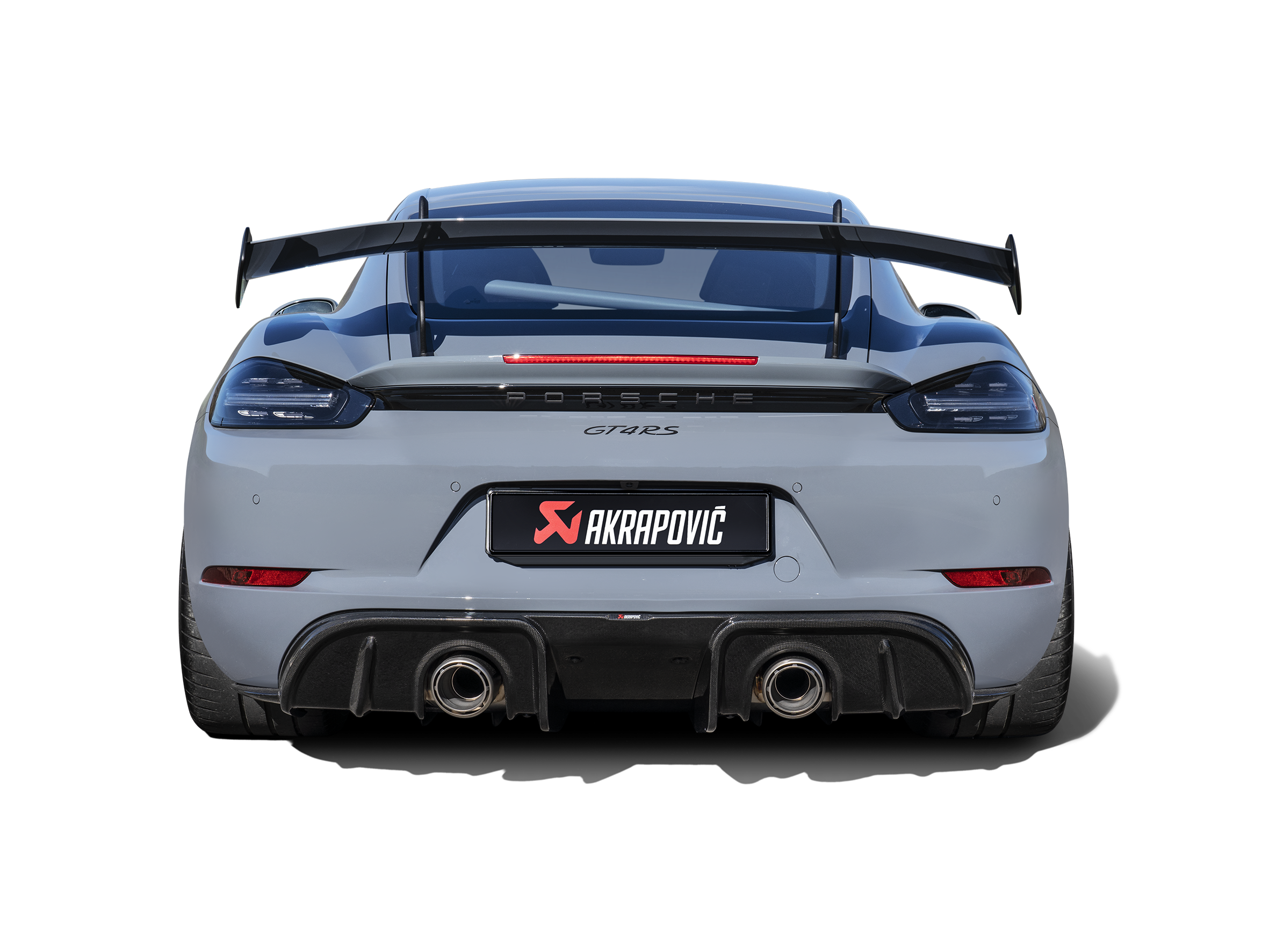 Akrapovic 2022+ Porsche 718 Cayman GT4 RS Slip-On Race Line (Titanium)