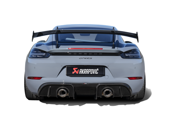 Akrapovic 2022+ Porsche 718 Cayman GT4 RS Slip-On Race Line (Titanium)