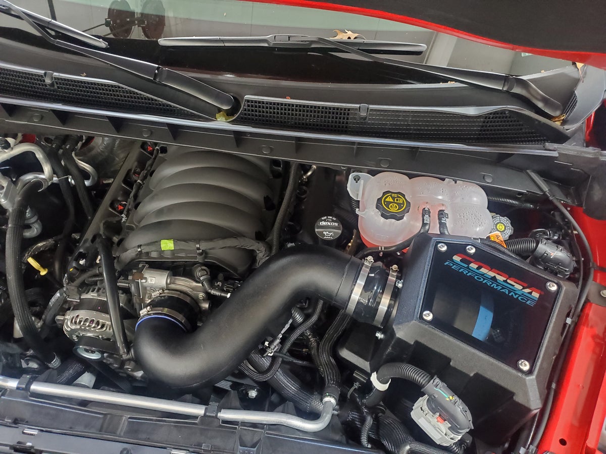Corsa 2019+ Chevrolet Silverado 6.2L Closed Box Air Intake w/ Donaldson Powercore Air Filter - 0