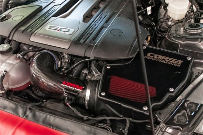 CORSA PERFORMANCE CARBON FIBER CLOSED BOX AIR INTAKE: 2018–2022 FORD MUSTANG GT 5.0L V8 - 0