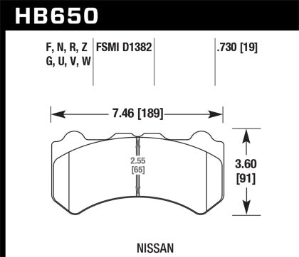 Hawk Performance HPS Front Brake Pads | 2009-2016 Nissan R35 GT-R - 0