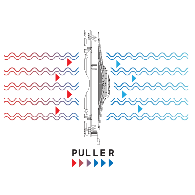 SPAL 1604 CFM 16in Medium Profile Fan - Pull (VA18-AP51/C-41A)
