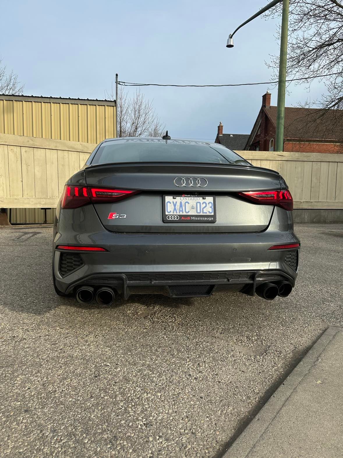 2022+ 8Y Audi S3 / A3 S line Carbon Fiber Aggressive Rear Diffuser