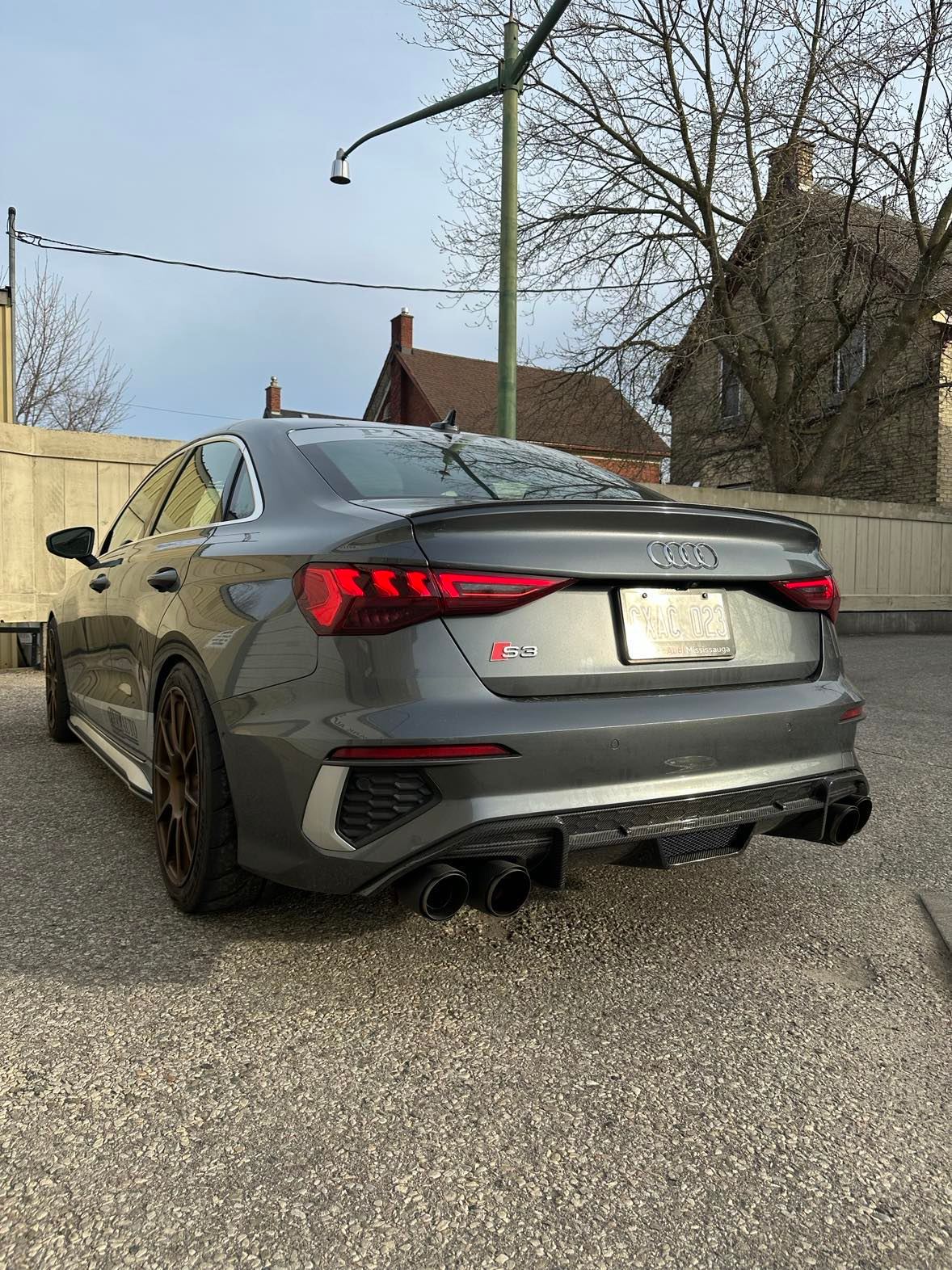 2022+ 8Y Audi S3 / A3 S line Carbon Fiber Aggressive Rear Diffuser