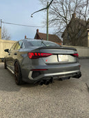 2022+ 8Y Audi S3 / A3 S line Carbon Fiber Aggressive Rear Diffuser-8