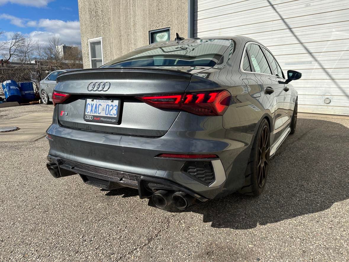 2022+ 8Y Audi S3 / A3 S line Carbon Fiber Aggressive Rear Diffuser