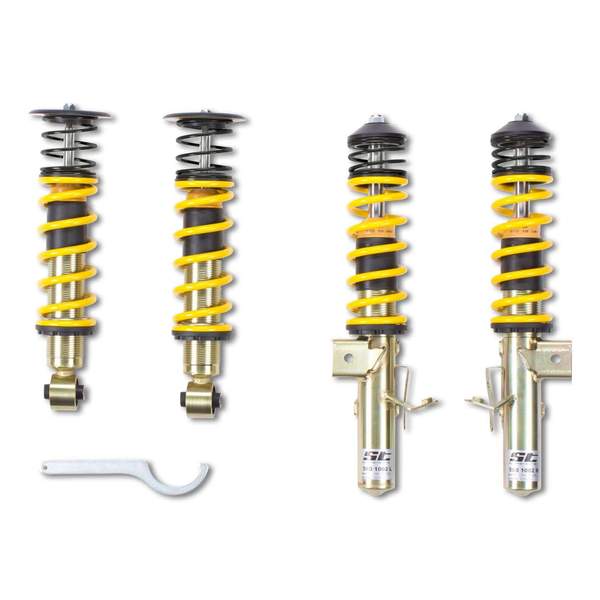 ST Suspension ST X Coilover Kit Galvanized Steel (With Fixed Damping) - VW Mk8 Golf / GTi